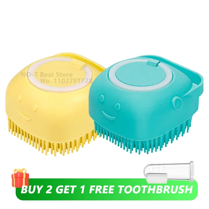 Silicone Pet Shampoo Brush