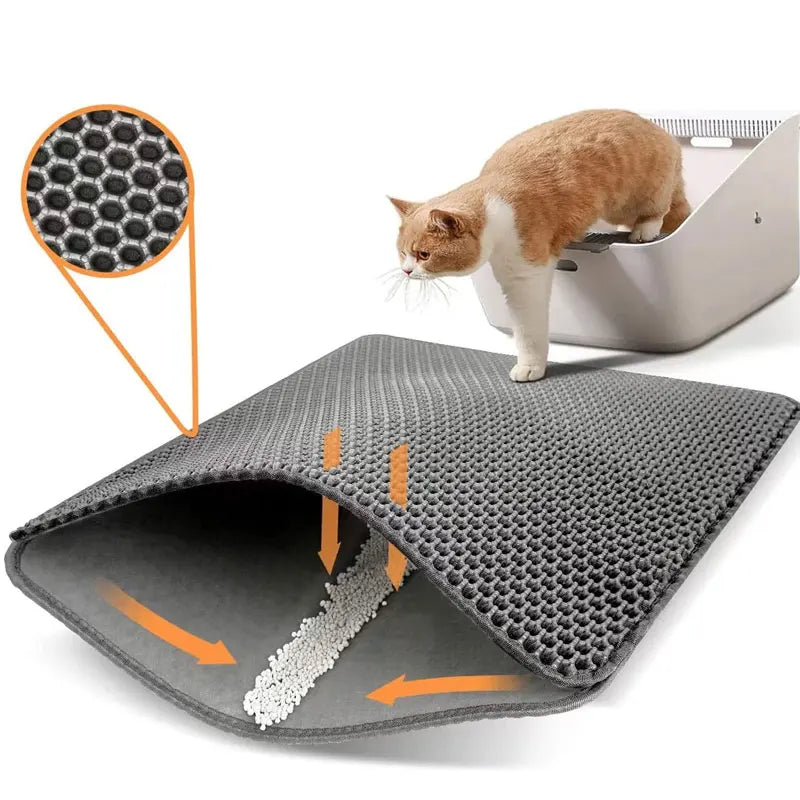 PetFusion Double Layer Litter Mat