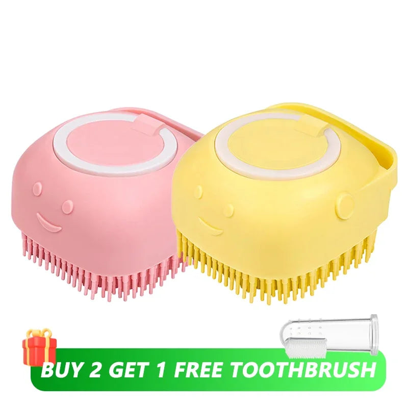 Silicone Pet Shampoo Brush