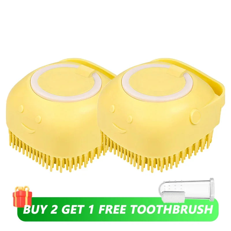Silicone Pet Shampoo Brush