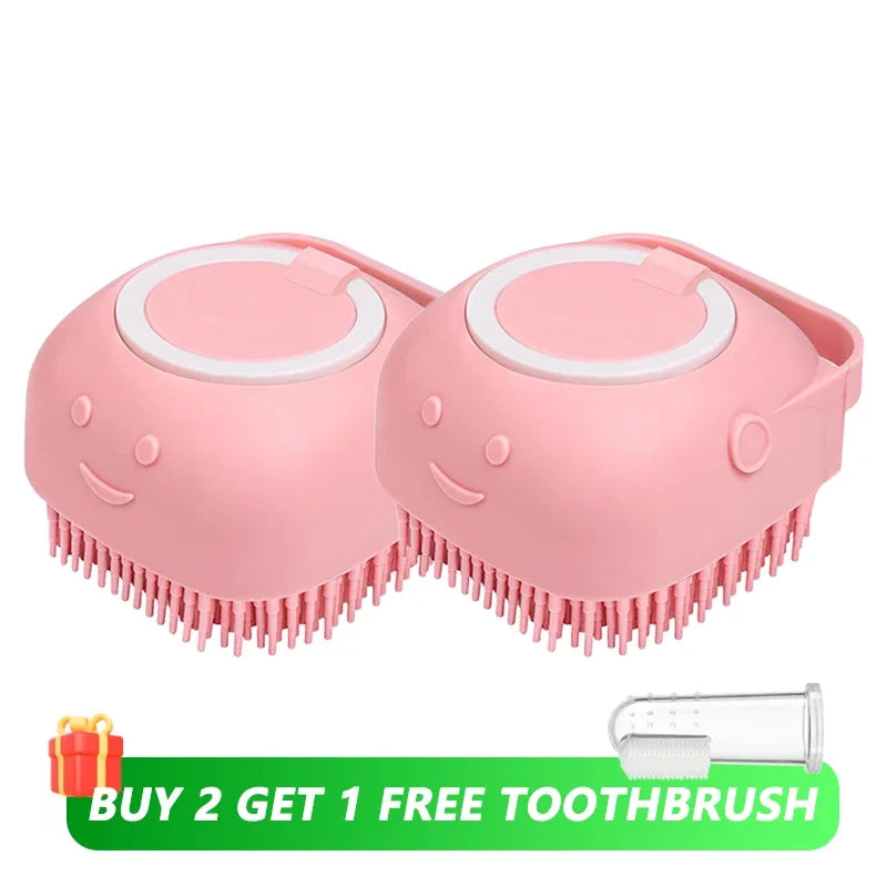 Silicone Pet Shampoo Brush